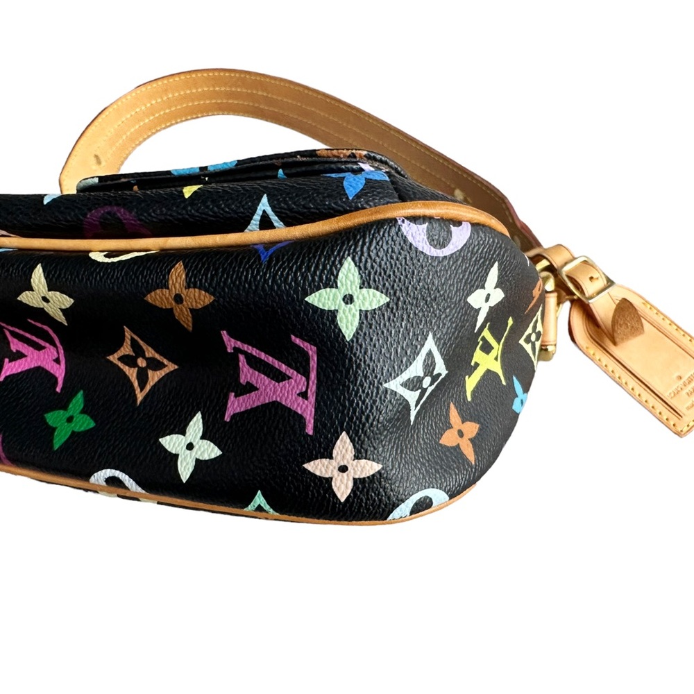 Authentic💕 Louis Vuitton PM shoulder bag black noir multicolor - Picture 5 of 14